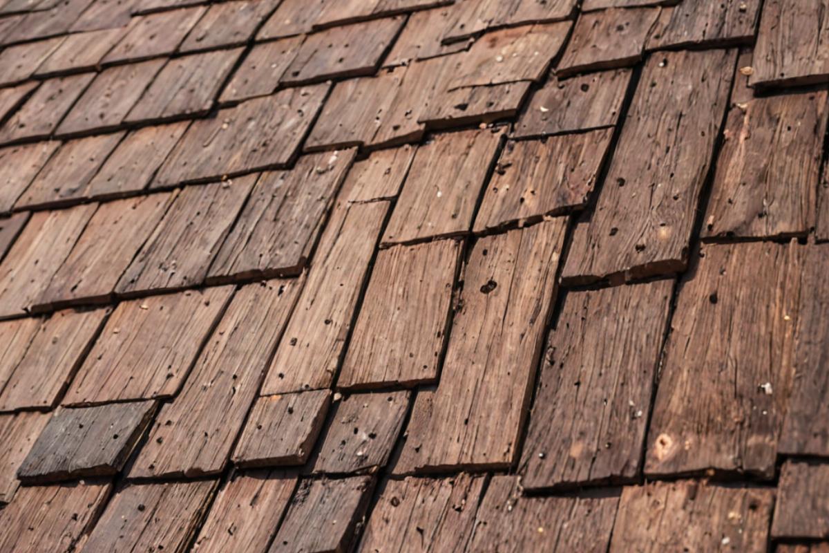 Cedar wood roof restoration