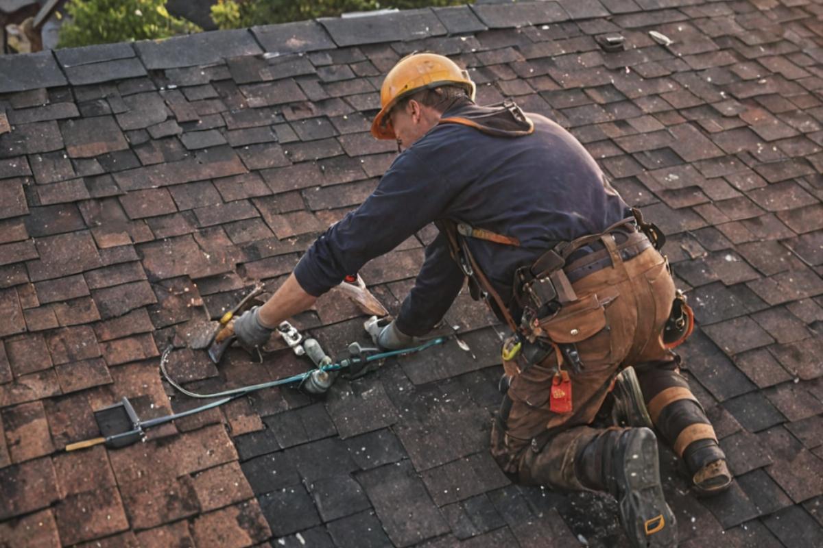 Emergency roof leak repair